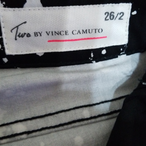 Vince Camuto Black &White Splatter Skinny Jeans 26 - Picture 8 of 8